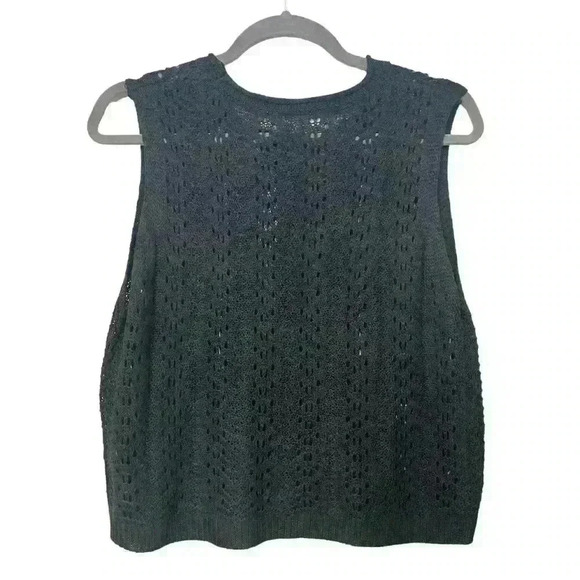 NWT Solitaire Sleeveless Crochet Top and Maxi Skirt Set, Size L - Black - Picture 5 of 6